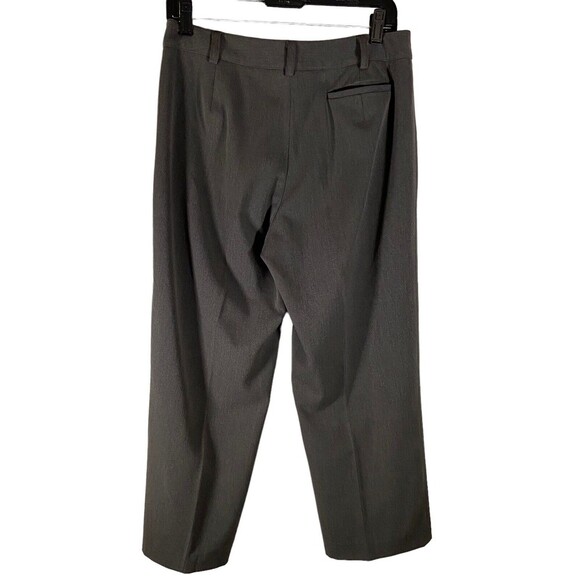 Rafaella Women's‎ Gray Flat Front Cropped Slacks Trousers Career Petite Size 10 - Picture 2 of 8